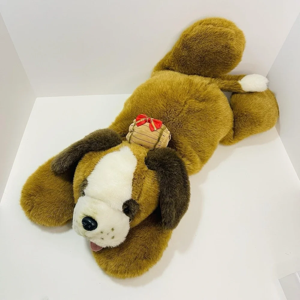 Sears Windsor Collection St Bernard Dog Lay Flat‎ Pillow Plush 26